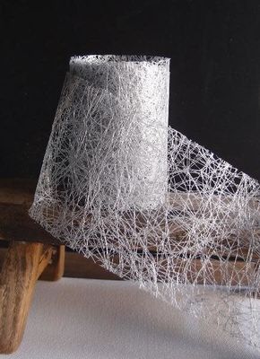 4’’ X 10 YDS SILVER FAUX SISAL