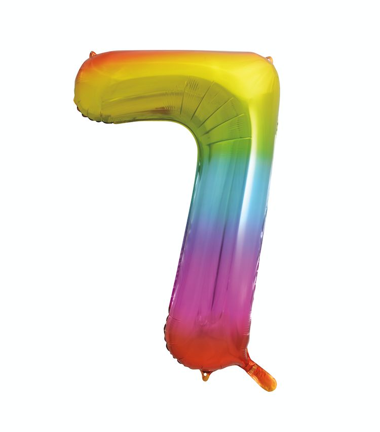 34” RAINBOW FOIL BALLOON #7