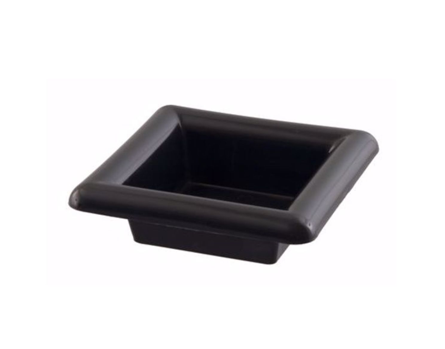 2"H X 5" X 5" SQUARE ARRANGER BLACK (7" X 7" LIP)