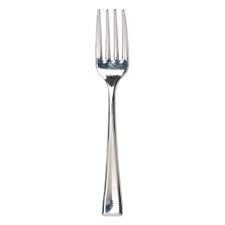 4in. SILVER MINI DESSERT FORK, 36 PCS/PACK