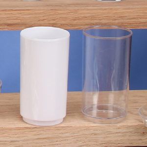 3" CLEAR DESSERT CYLINDER, 1 DOZ/PVC BOX