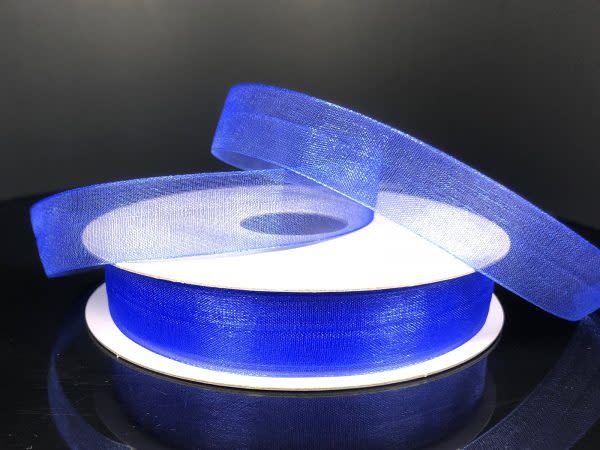 CHIFFON RIBBON 5/8"" x 25 YD. ROYAL BLUE