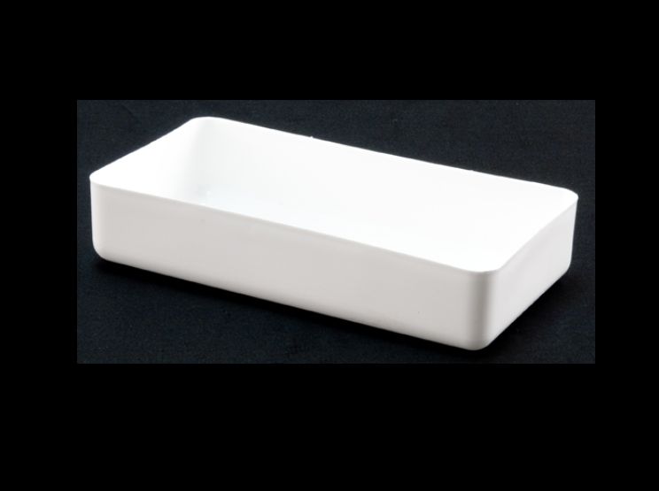 2"h x 10" x 5.25" Full Brick Design Dish WHITE