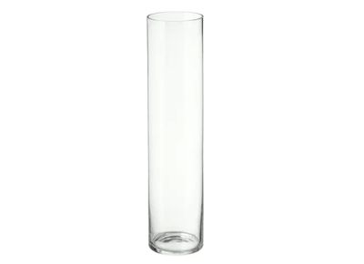 20"H X 10" CLEAR GLASS CYLINDER
