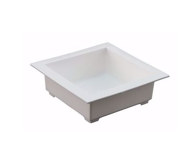 6" X 6" Square Euro tray WHITE