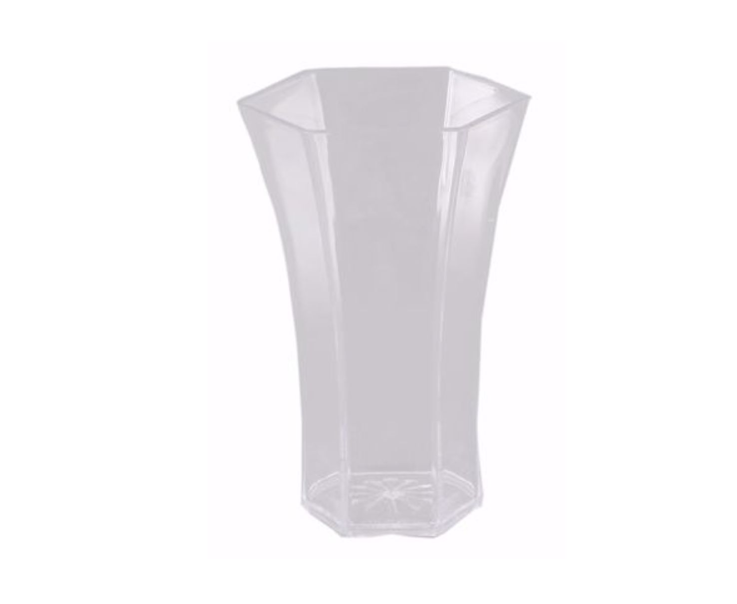 10" X 6.5" Rose Vase CLEAR