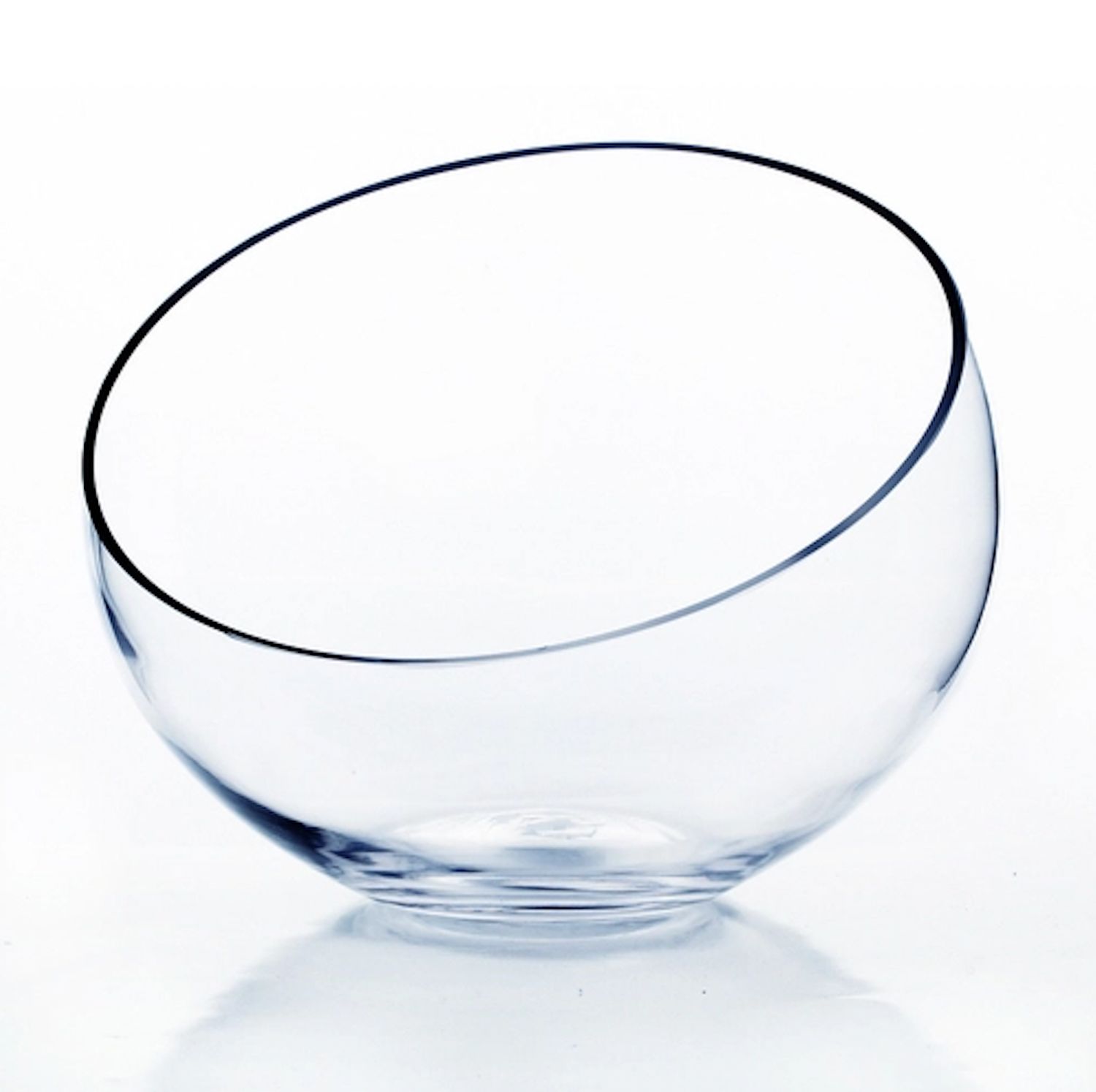 Clear Pod Vase H-9.5"  D-12""