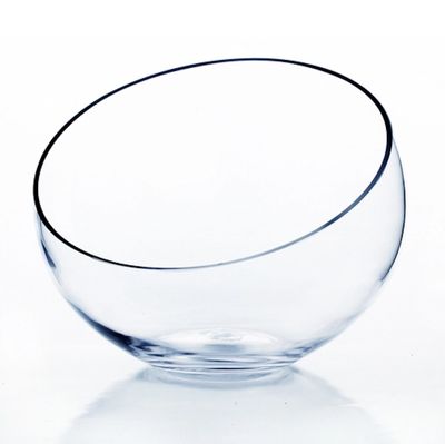 Clear Pod Vase H-9.5"  D-12""