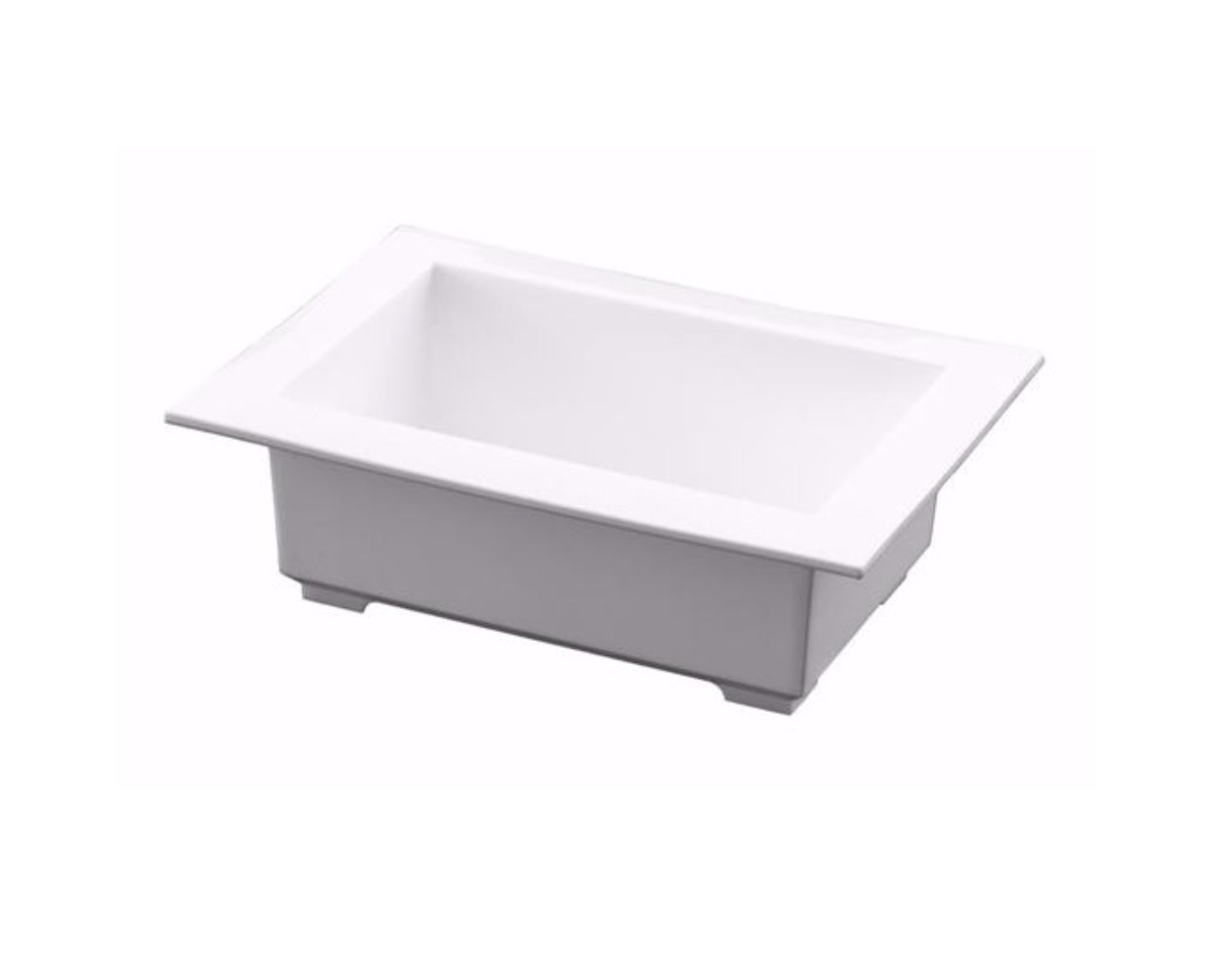 2"h x 6" x 4" Euro tray WHITE