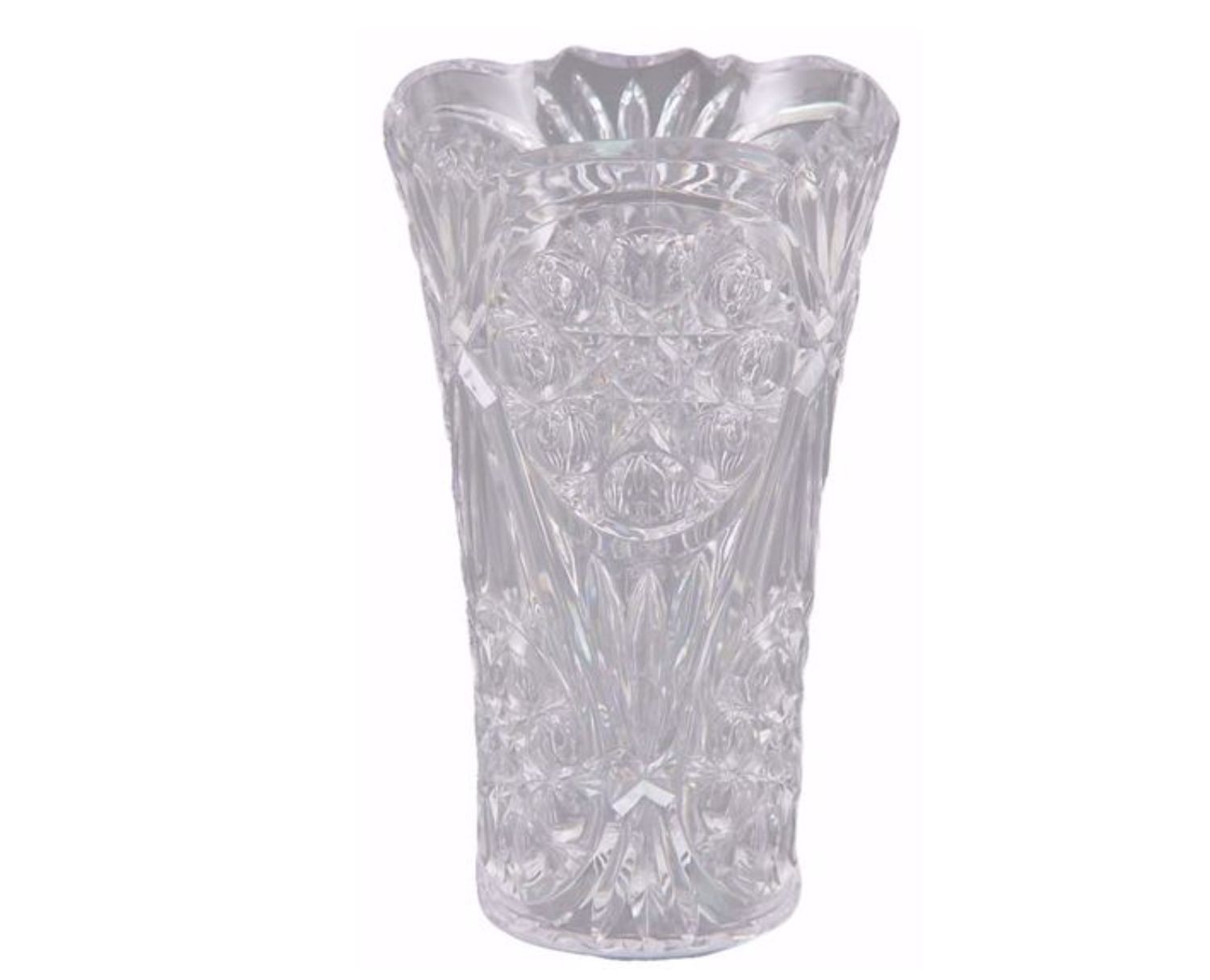 10" x 6.5" Rose Vase CLEAR