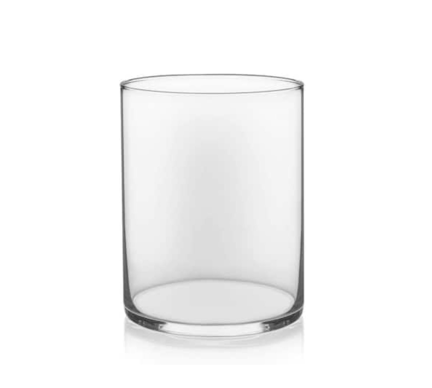 4"H X 3" CLEAR GLASS VASE CYLINDER c0304