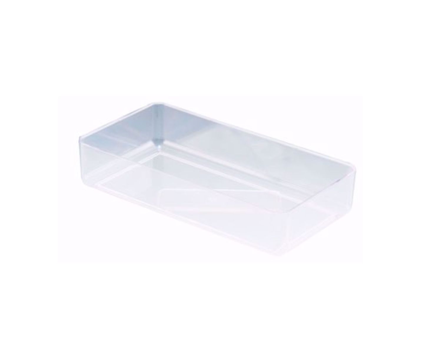2"h x 10" x 5.25" Full Brick Design Dish CLEAR