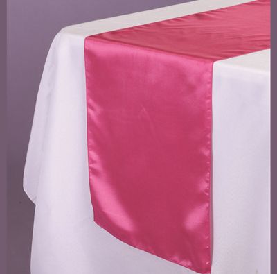 14 X 108’’ FUCHSIA SATIN TABLE RUNNER