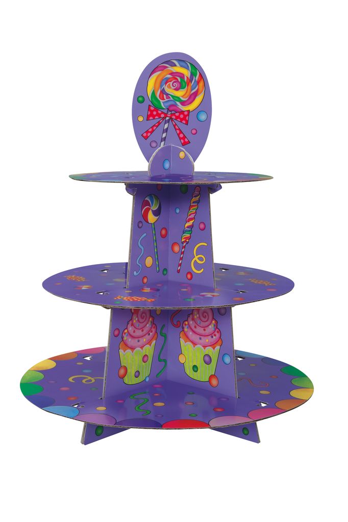 CANDY PARTY CUPCAKE STND, reg $3.99