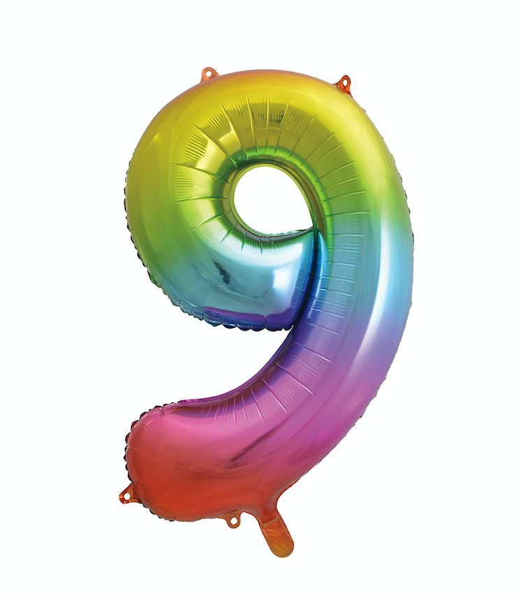 34’’ RAINBOW FOIL BALLOON #9