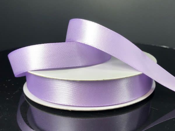 SILKY DOUBLE FACE SATIN NON WIRED EDGE 5/8"" x 25 YD LAVENDER