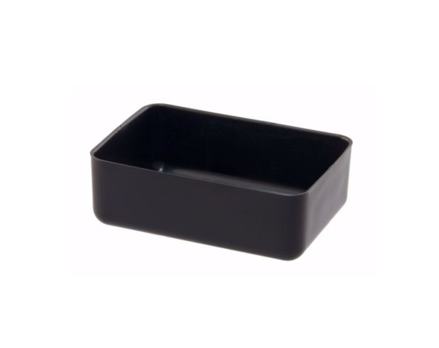 1.75"h x 6" x 4" HALF BRICK BLACK TRAY