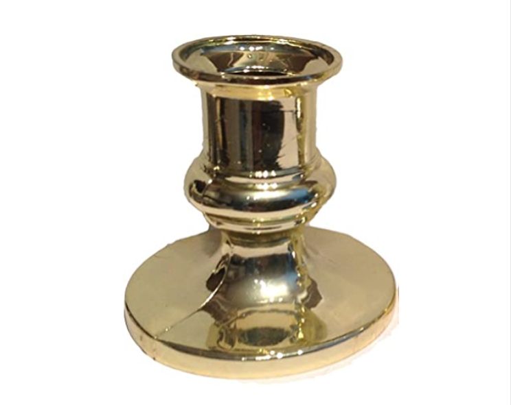 GOLD 2.5" CANDLE HOLDER, 12 PCS