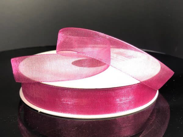 CHIFFON RIBBON 5/8"" x 25 YD. DARK MAUVE