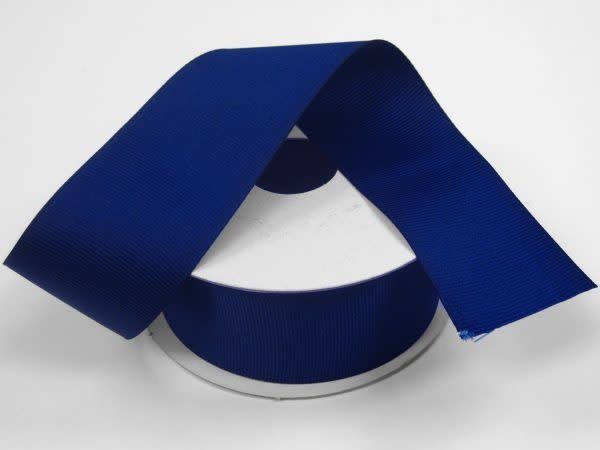 SOLID GROSGRAIN NON WIRED EDGE 1.5"" x 25 YD ROYAL BLUE