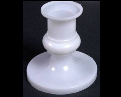 2.5in. WHITE ACRYLIC CANDLE HOLDER (12 PER PACK)