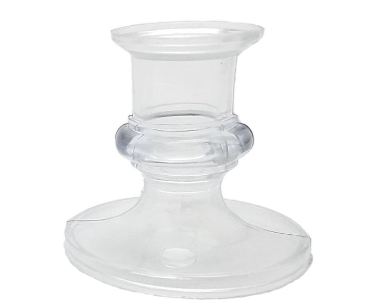 2.5" CLEAR ACRYLIC CANDLE HOLDER (12 PER PACK)