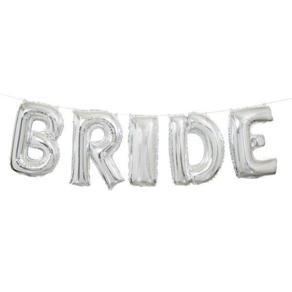 14" SLVR BRIDE LTR BLN BNR KIT, reg $3.99