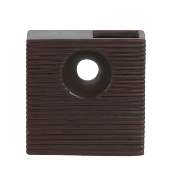 RECT MATTE CHESTNUT VASE 4.75 X 2 X5", REG $5.99