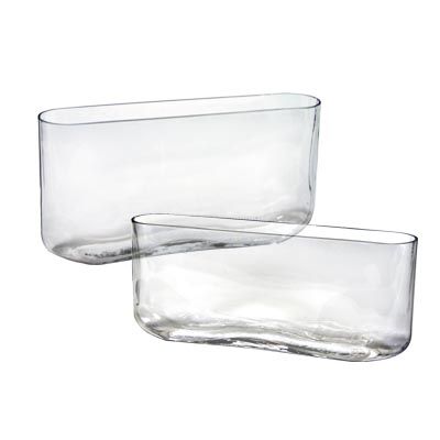 Clear Large Ovals H-8" x Top-16"x3"