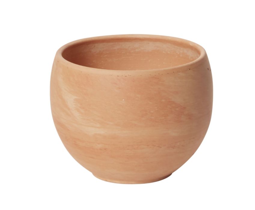 4"H X 5.5" TERRACOTTA CERAMIC ASTRID POT