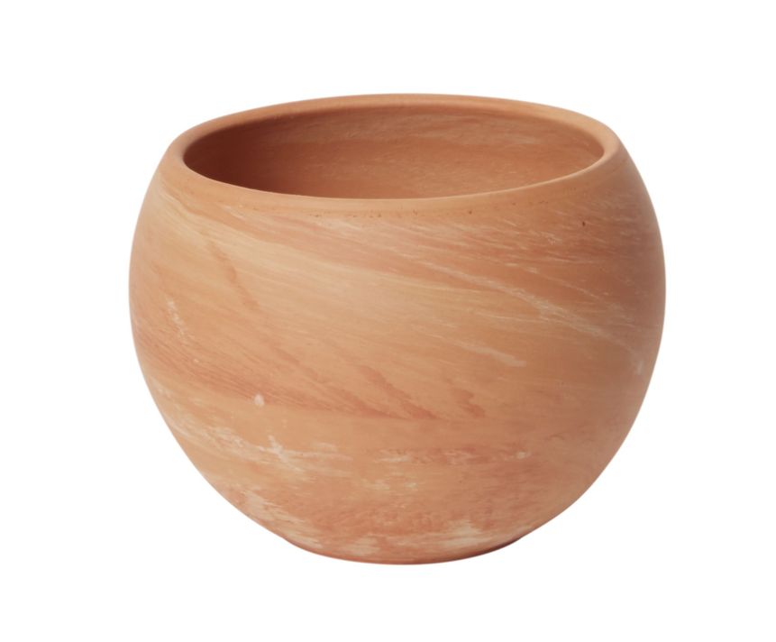4.75”H X 6.75”D TERRACOTTA CERAMIC ASTRID POT