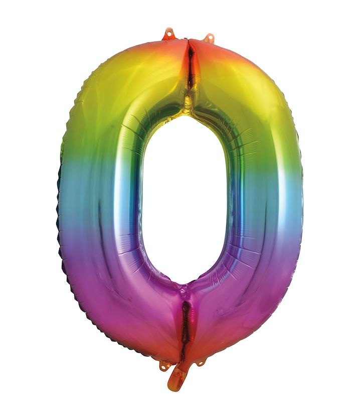 34’’ RAINBOW FOIL BALLOON #0