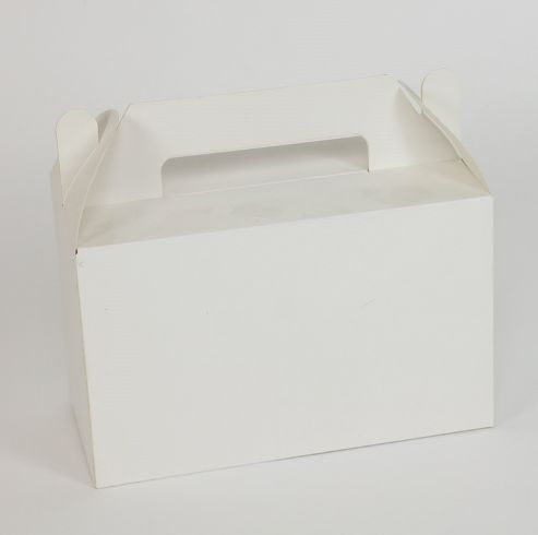 8X4X5’’ GABLE BOX, 12 PCS, WHITE