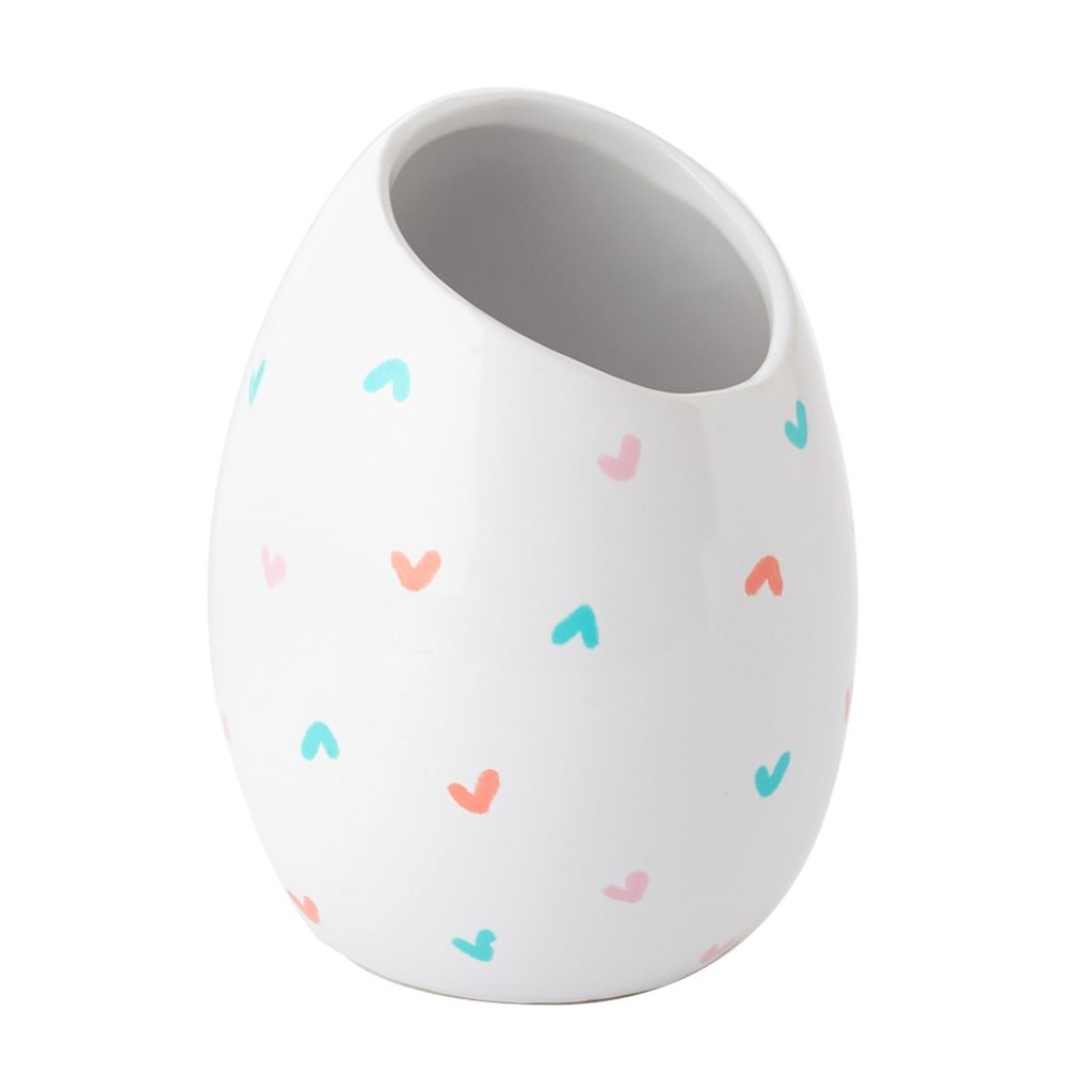 50% OFF WAS $5.69 NOW $2.85, 3.75"x 5”H TINY HEART VASE (AD)