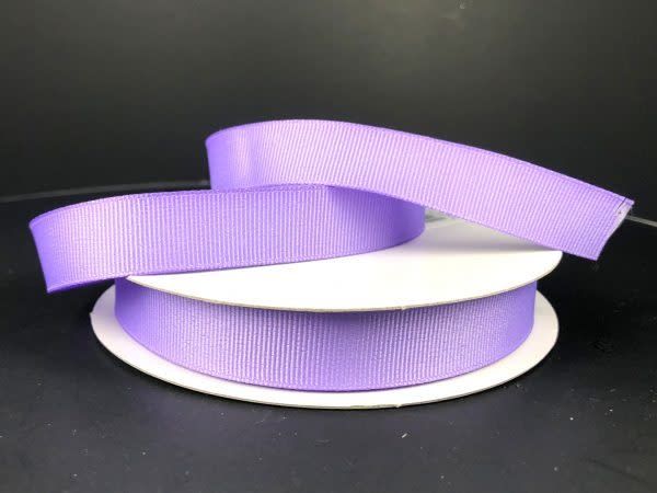 SOLID GROSGRAIN NON WIRED EDGE 5/8"" x 25 YD LAVENDER