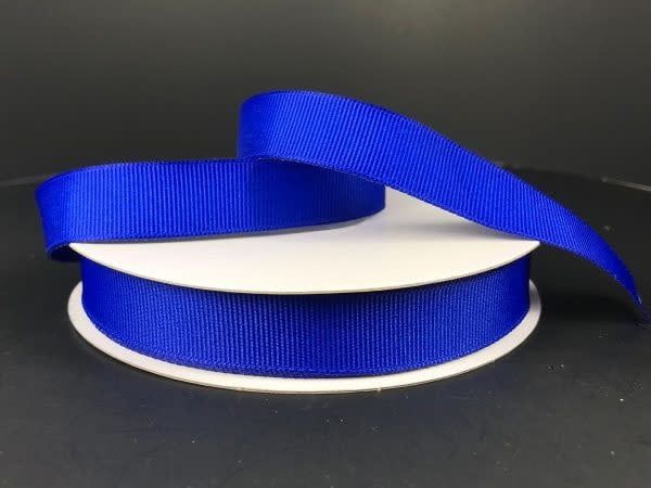 SOLID GROSGRAIN NON WIRED EDGE 5/8"" x 25 YD ROYAL BLUE