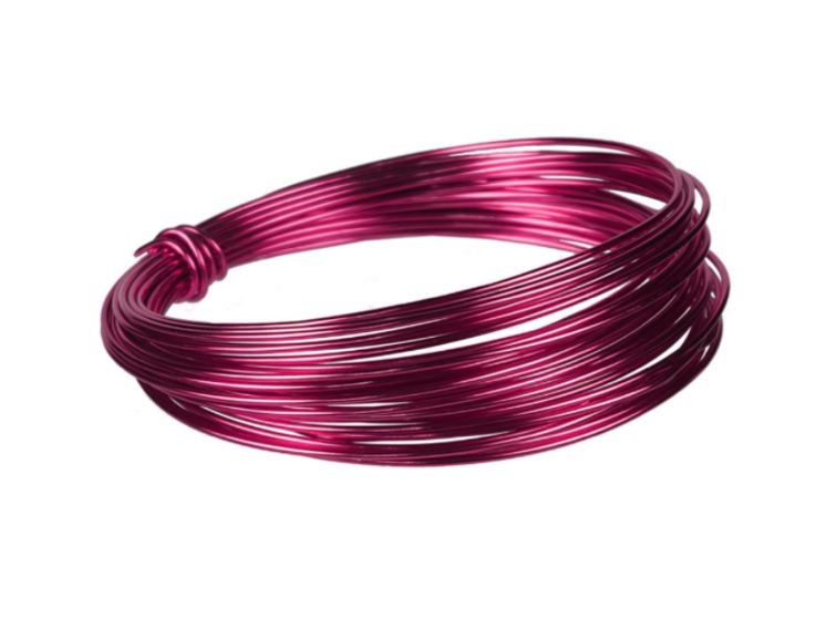 12GA (2MM) X 39' ALUMINUM WIRE FUCHSIA