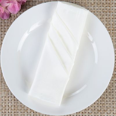 18’’ FABRIC NAPKIN 6 TO THE PACK, WHITE