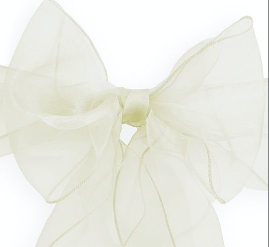 9'' x 10 ft organza chair bows