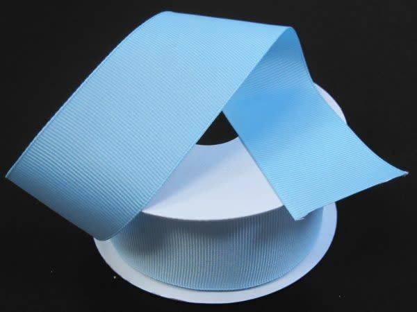 SOLID GROSGRAIN NON WIRED EDGE 1.5"" x 25 YD BLUE
