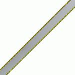 1/4’’ X 50 YD WHITE SATIN RIBBON W GOLD EDGE