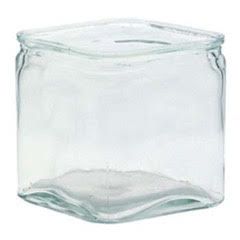 6"X 6” X 6” CLEAR GLASS CUBE W/ LIP