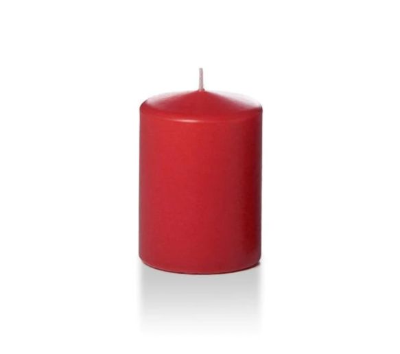 3”X3” RED PILLAR CANDLE