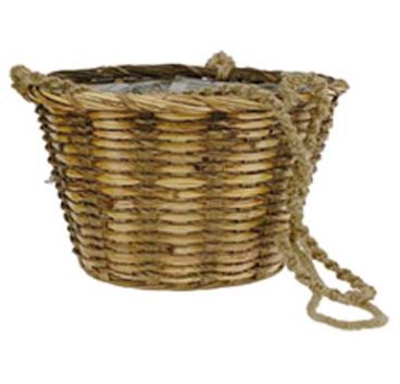 BAMBOO BASKET FOR 10" POTS W/ ROPE