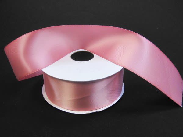 SILKY DOUBLE FACE SATIN NON WIRED EDGE 1.5"" x 25 YD MAUVE