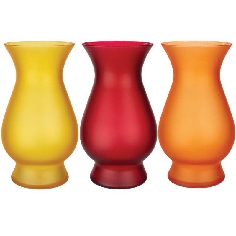 10 5/8" X 5.25" GLASS BELLA CAMPFIRE COLLECTION (PRICE PER EACH, BOX HAS ASSORTMENT)