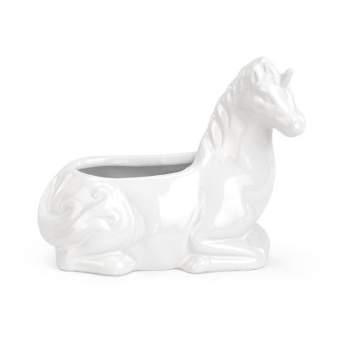 60% off was $10 now $4. 4.75"H X 6"L WHITE UNICORN PLANTER