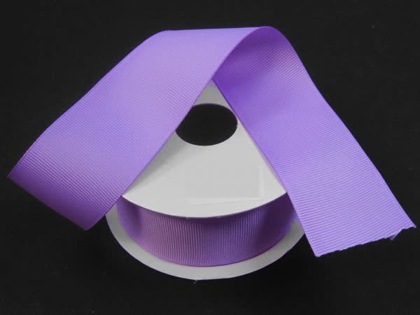 SOLID GROSGRAIN NON WIRED EDGE 1.5"" x 25 YD LAVENDER