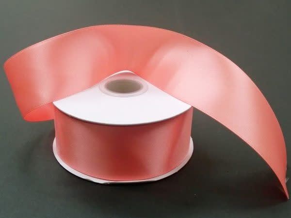 DOUBLE FACE SATIN CORAL 25 YDS