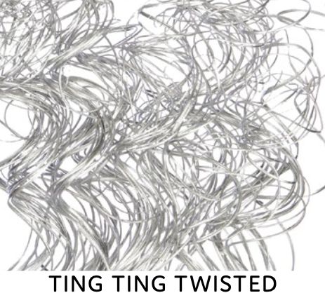 TING TING TWISTED 30”, METALLIC SILVER, 100 PCS